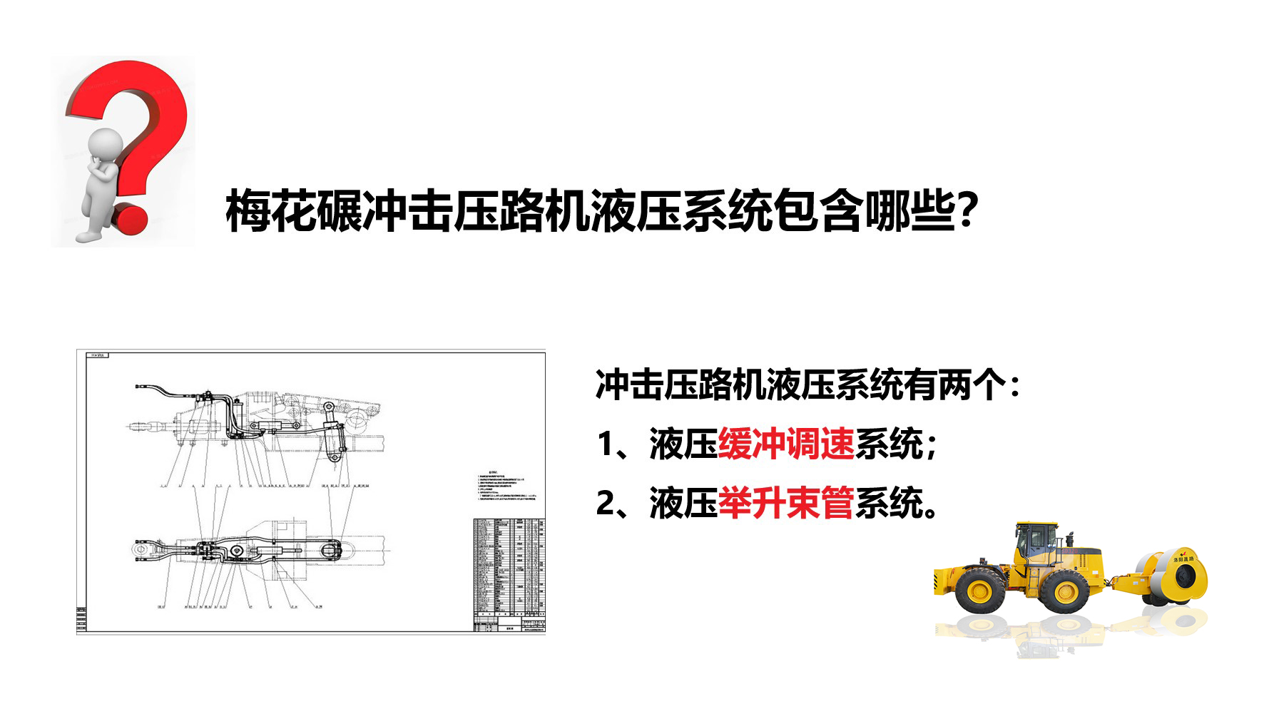 冲击碾液压系统有哪些？作用是什么？