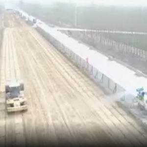 （航拍）30kj冲击压路机